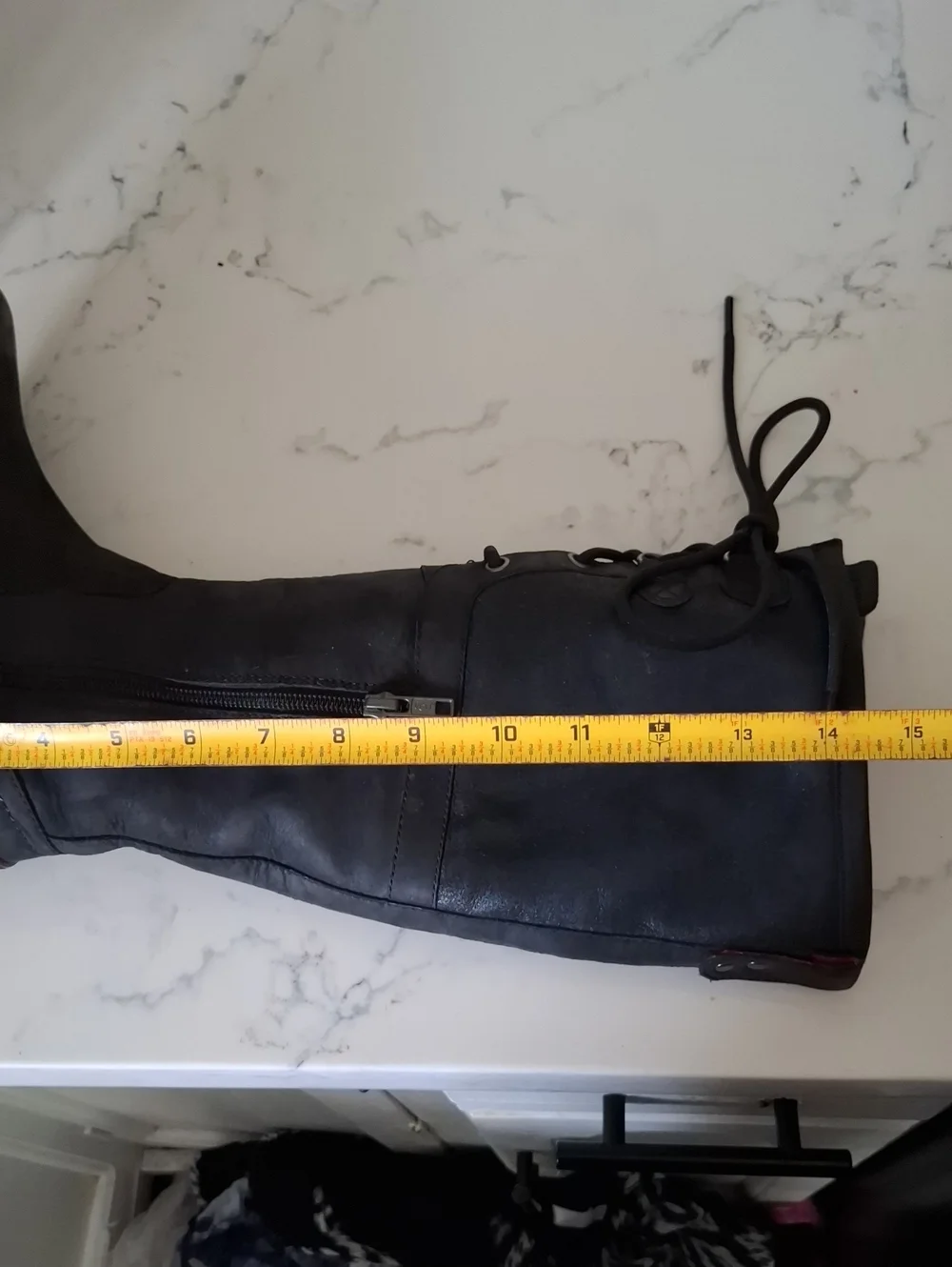 Ugg Waterproof Black Women's Lace-Back Tall Riding Boots